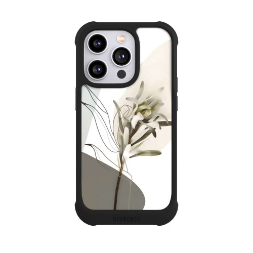 Apple iPhone 14 Pro NIVOmax Boho Line Art Olivgrün