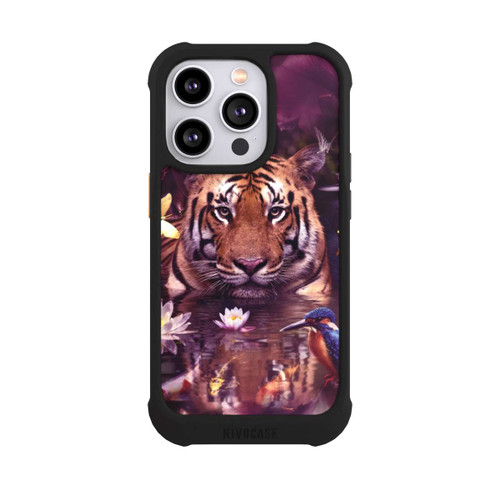 Apple iPhone 14 Pro NIVOmax Tiger Blumenrahmen