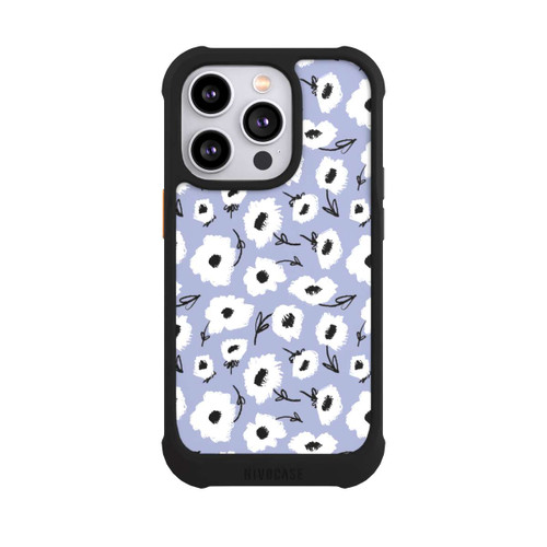 Apple iPhone 14 Pro NIVOmax Pattern Fleurs Lilas