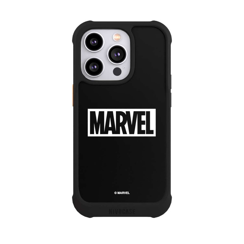 iPhone 14 Pro NIVOmax Marvel Logo Black