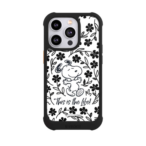 Apple iPhone 14 Pro NIVOmax Snoopy schwarz und weiß This Is The Life