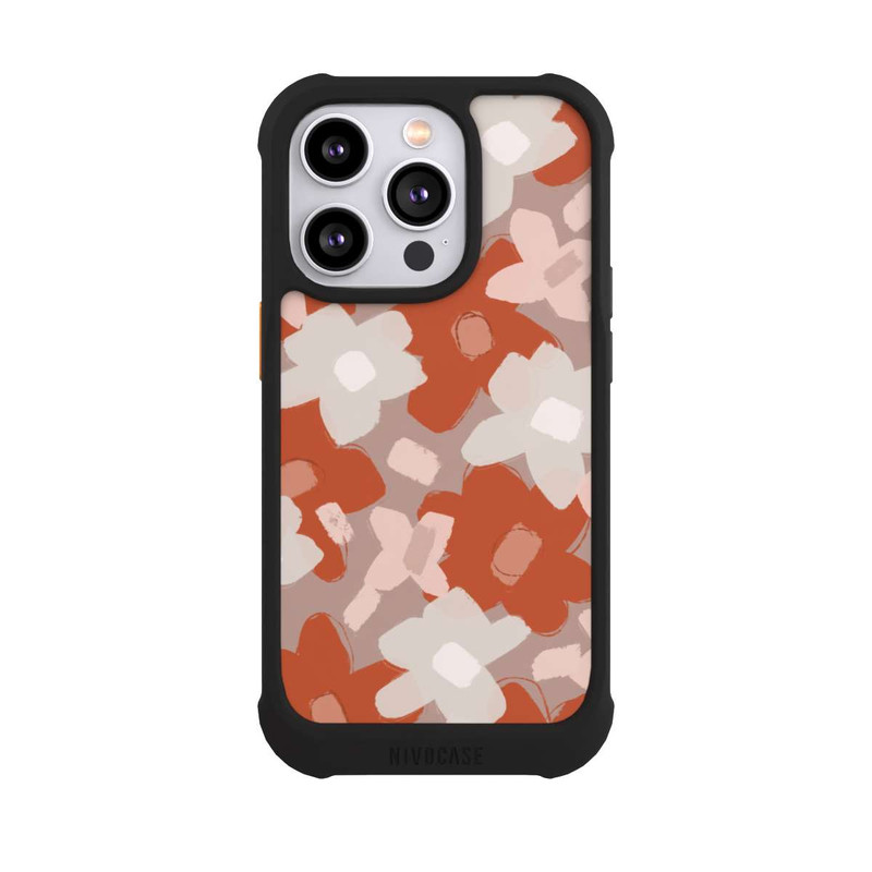 iPhone 14 Pro NIVOmax Fleurs Mignonnes Pattern