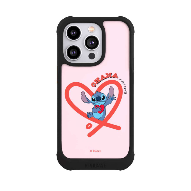 iPhone 14 Pro NIVOmax Stitch Ohana Pink Heart