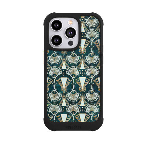 Apple iPhone 14 Pro NIVOmax Art Deco Green Pattern