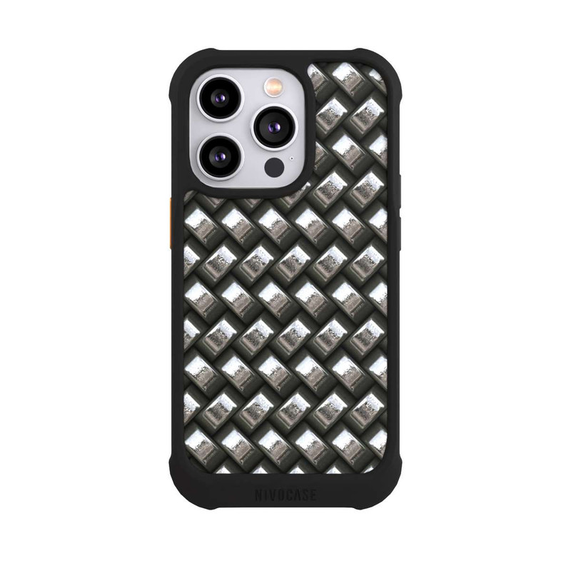 iPhone 14 Pro NIVOmax Glamour Silver Metal