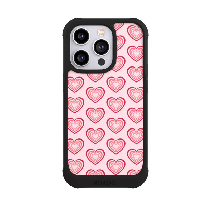 iPhone 14 Pro NIVOmax Psychedelische Herzen