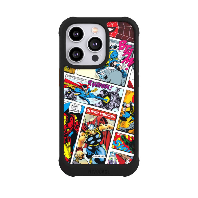 iPhone 14 Pro NIVOmax Marvel Retro Comic Blue