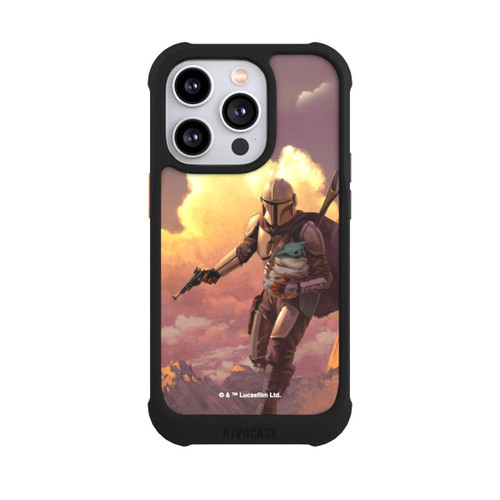 Apple iPhone 14 Pro NIVOmax Der Mandalorianer und Grogu Sonnenguntergang Wolken