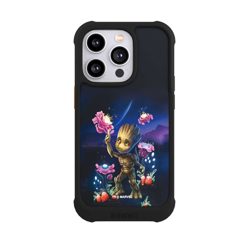 iPhone 14 Pro NIVOmax Baby Groot Blumen