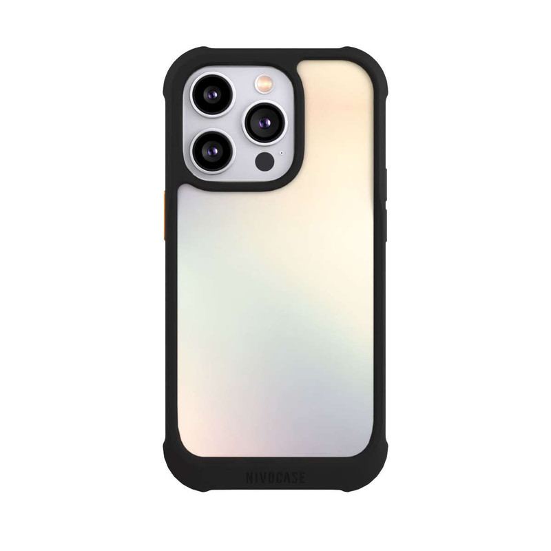 iPhone 14 Pro NIVOmax Lila Pastell Glitch