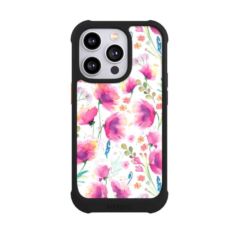 iPhone 14 Pro NIVOmax Abstrakte Mohnblumen aquarell