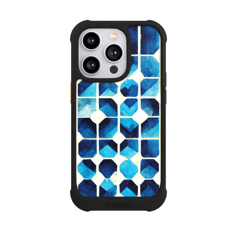 iPhone 14 Pro NIVOmax Motif bleu