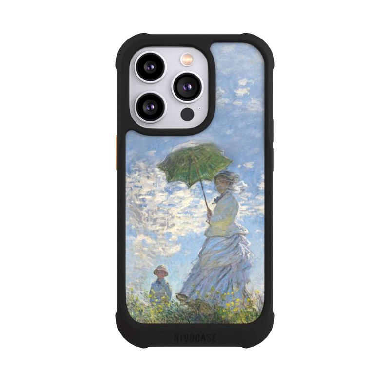 iPhone 14 Pro NIVOmax Frau mit Sonnenschirm - Monet