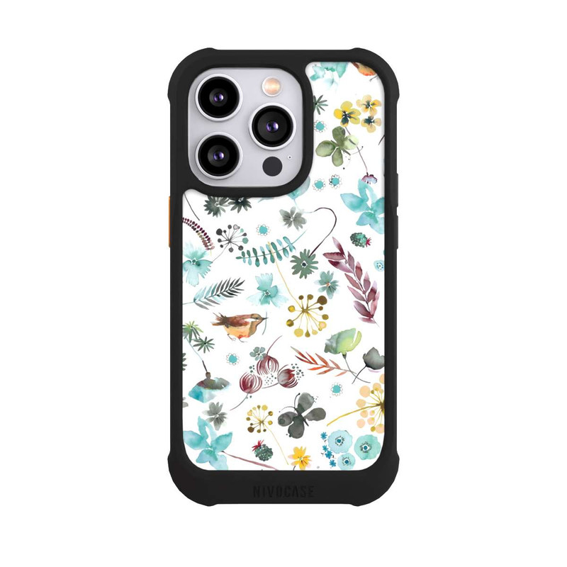iPhone 14 Pro NIVOmax Botanischer Schmetterling Natur Blau