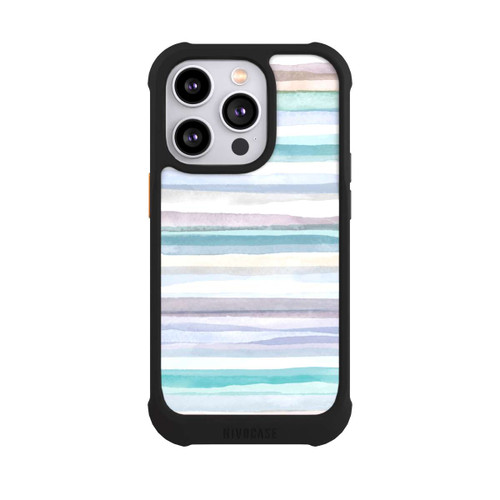 Apple iPhone 14 Pro NIVOmax Pastellfarbene Streifen Blau