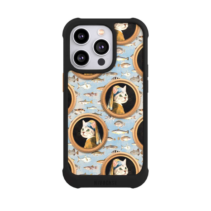 iPhone 14 Pro NIVOmax Katzen Muster