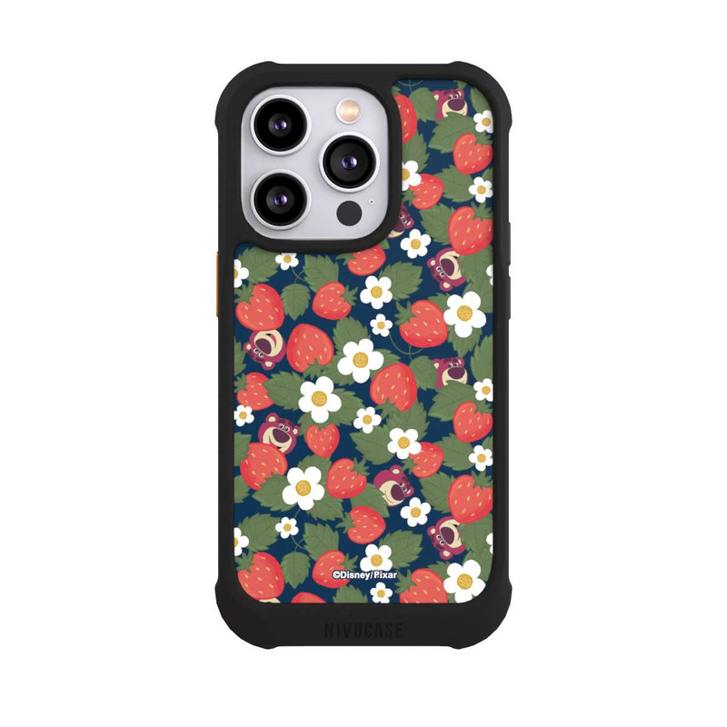 iPhone 14 Pro NIVOmax Lotso Toy Story Strawberry Flower Pattern