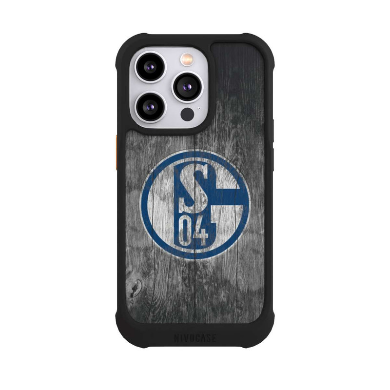 iPhone 14 Pro NIVOmax Schalke 04 Holz Look
