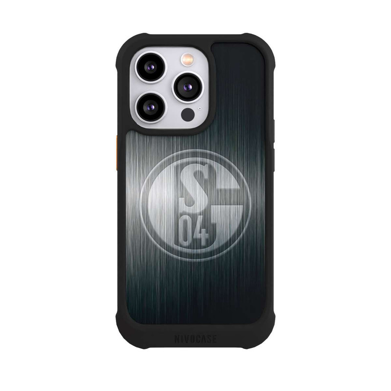 iPhone 14 Pro NIVOmax Schalke 04 Metall Look