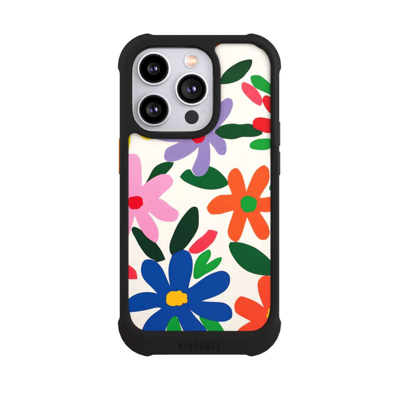 iPhone 14 Pro NIVOmax Sommerblüten Illustration