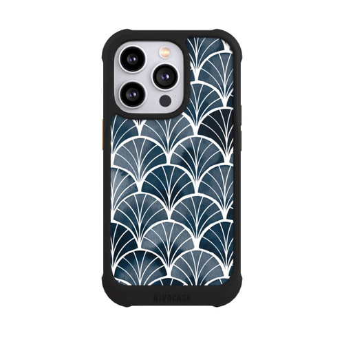 Apple iPhone 14 Pro NIVOmax Botanische Brise Art Deco Grau