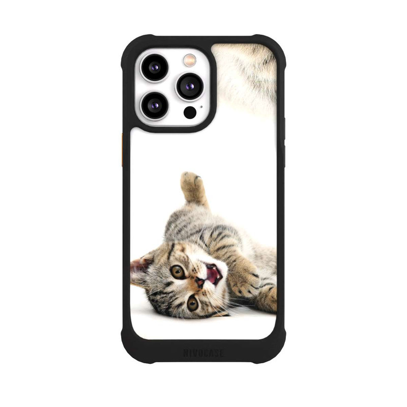 iPhone 14 Pro Max NIVOmax Sich wälzende Katze