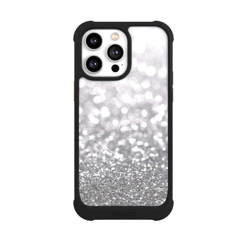 iPhone 14 Pro Max NIVOmax Silberregen Look