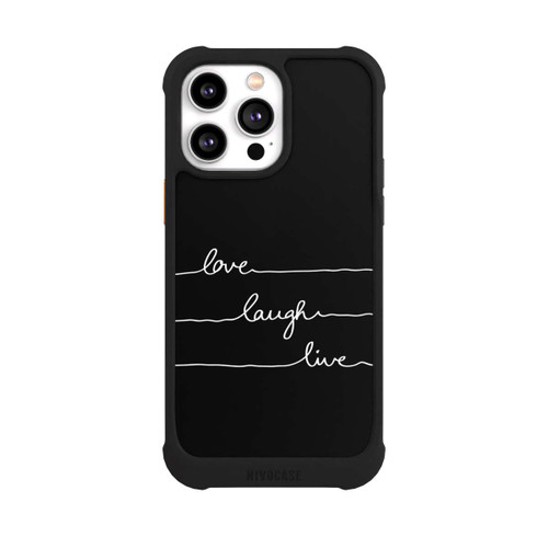 Apple iPhone 14 Pro Max NIVOmax Love Laugh Live weiß/schwarz