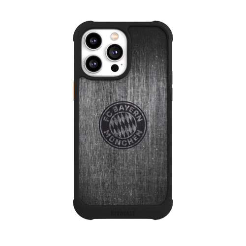Apple iPhone 14 Pro Max NIVOmax Metalllook FCB Logo einfarbig