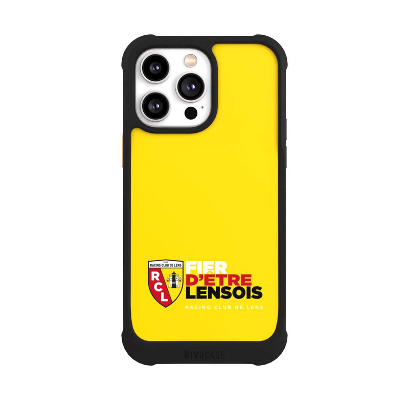 iPhone 14 Pro Max NIVOmax Fond Logo RCL Jaune