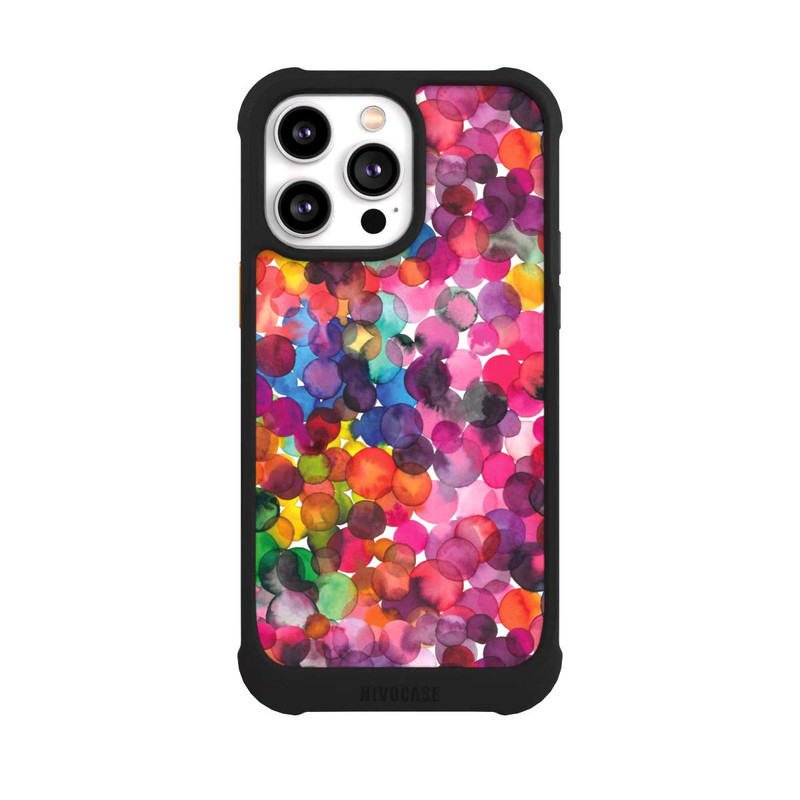 iPhone 14 Pro Max NIVOmax Überlappende Aquarellpunkte