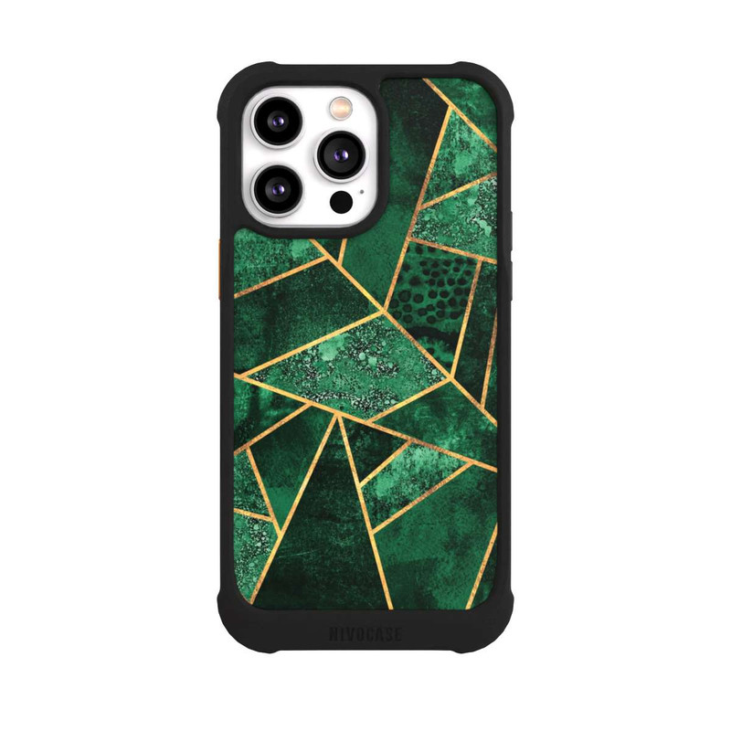 iPhone 14 Pro Max NIVOmax Tief Smaragdgrün Golddruck