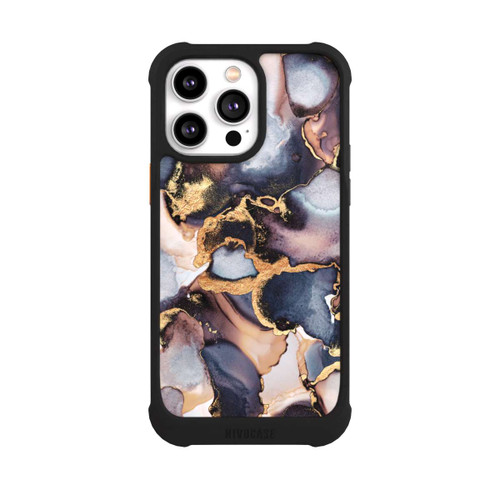 Apple iPhone 14 Pro Max NIVOmax Verträumte Tinte Grau-Golddruck