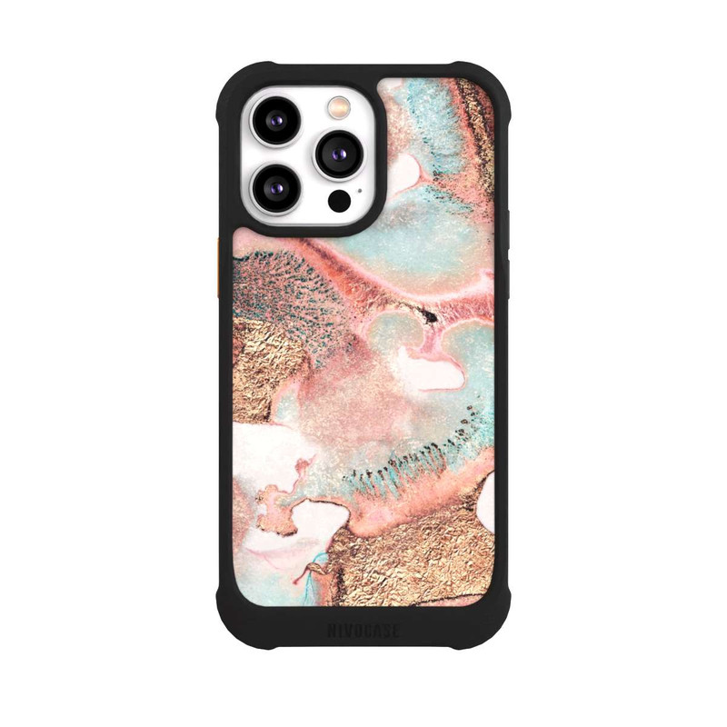 iPhone 14 Pro Max NIVOmax Hübscher Tintendruck gold