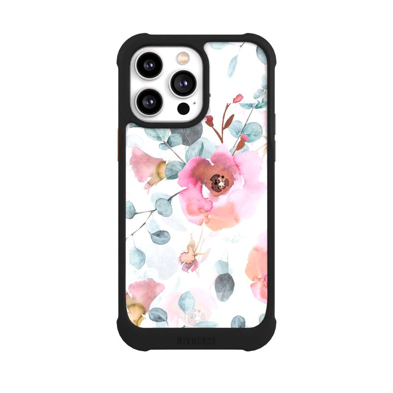 iPhone 14 Pro Max NIVOmax Aquarell Blumentapete