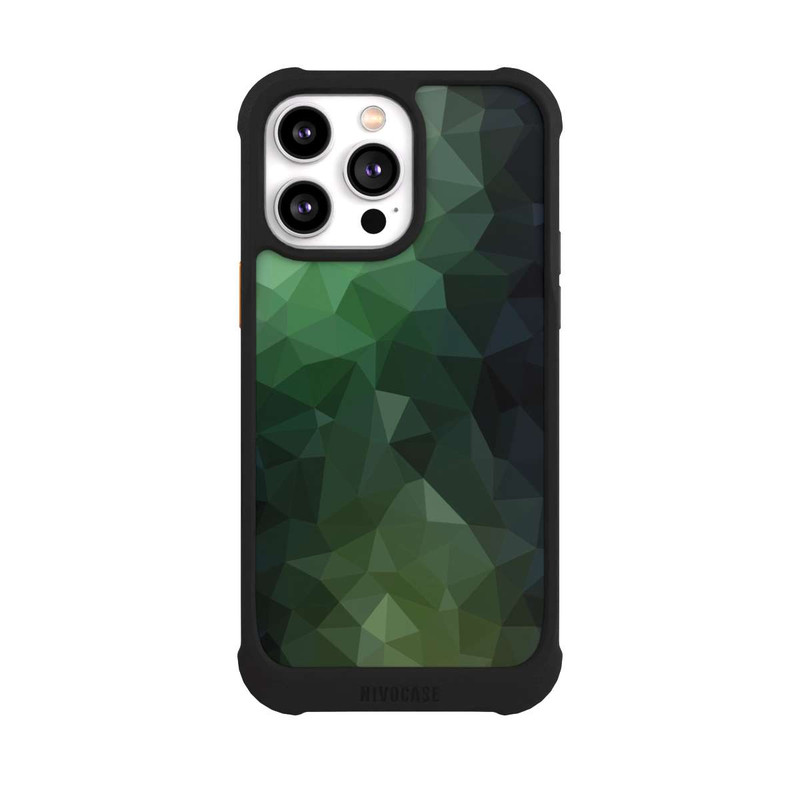 iPhone 14 Pro Max NIVOmax Polygonal Mosaic Green