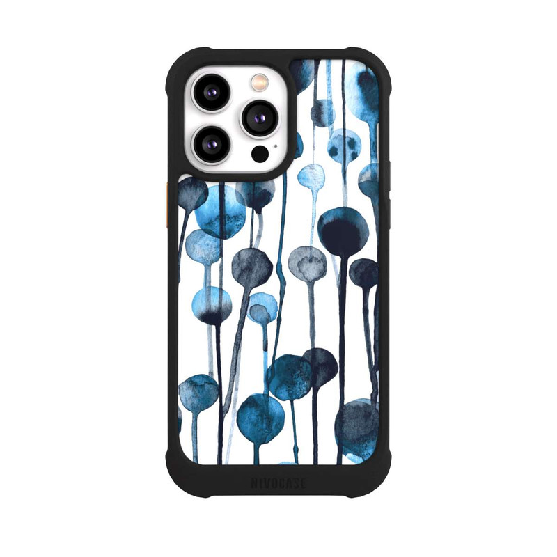 iPhone 14 Pro Max NIVOmax Tropfende Punkte blau