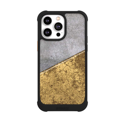 Apple iPhone 14 Pro Max NIVOmax Beton und Goldlook
