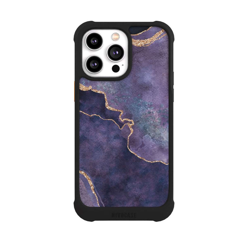 iPhone 14 Pro Max NIVOmax Lila Edelstein glamourös