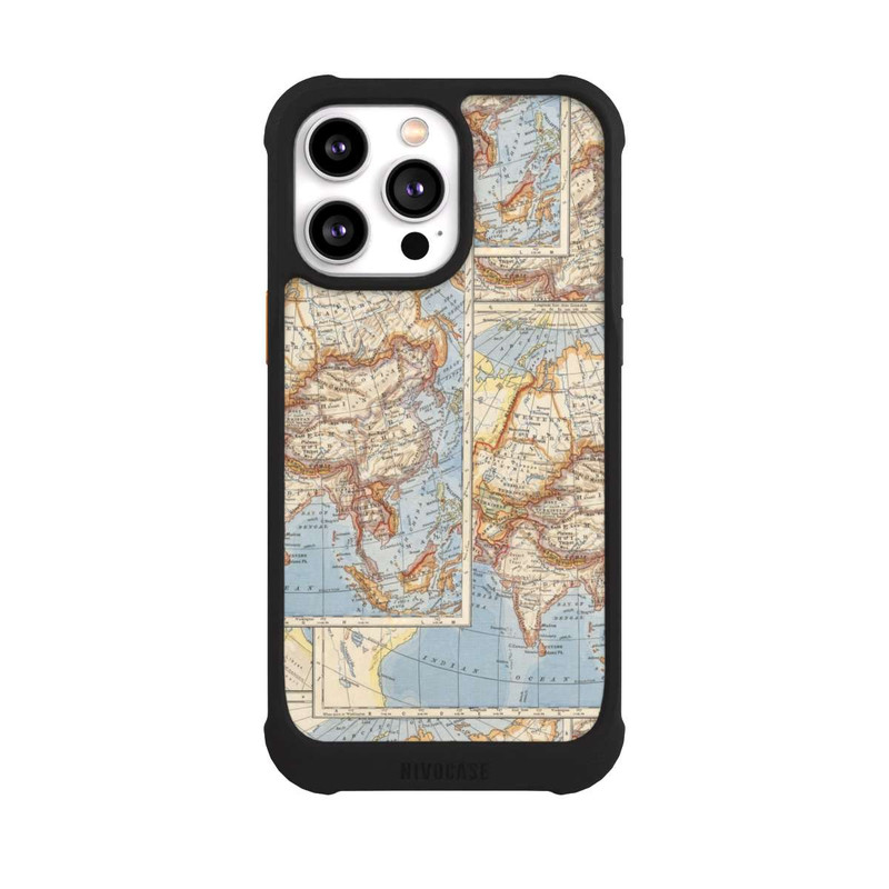 iPhone 14 Pro Max NIVOmax Weltkarte Vintage