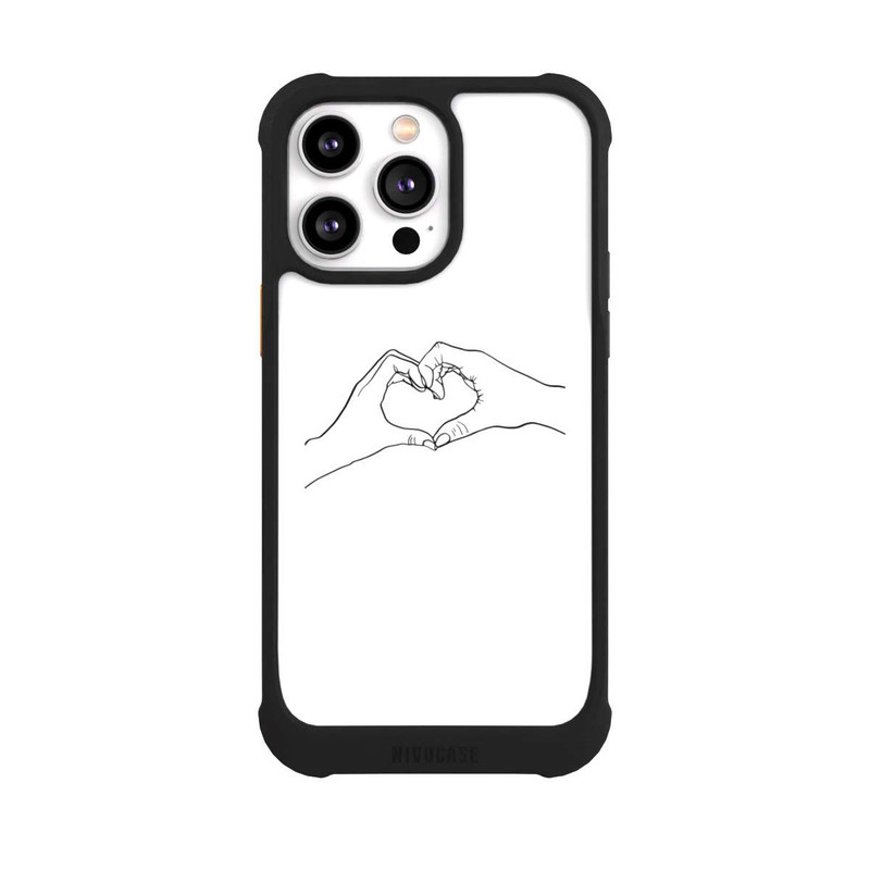 iPhone 14 Pro Max NIVOmax Love Hands Line Art