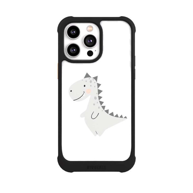 iPhone 14 Pro Max NIVOmax Grauer Dino