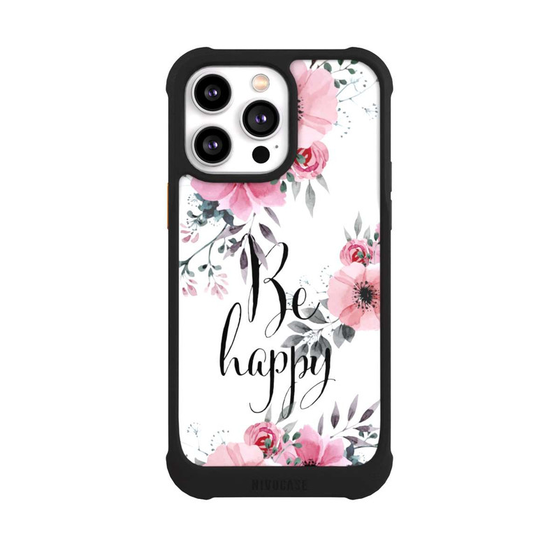 iPhone 14 Pro Max NIVOmax Be Happy Blumen
