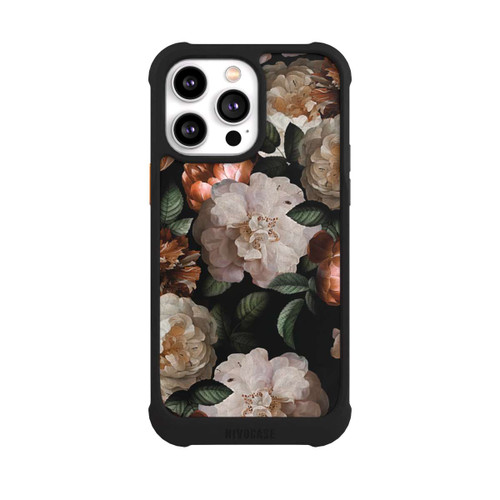 Apple iPhone 14 Pro Max NIVOmax Tapete mit Kupferrosen