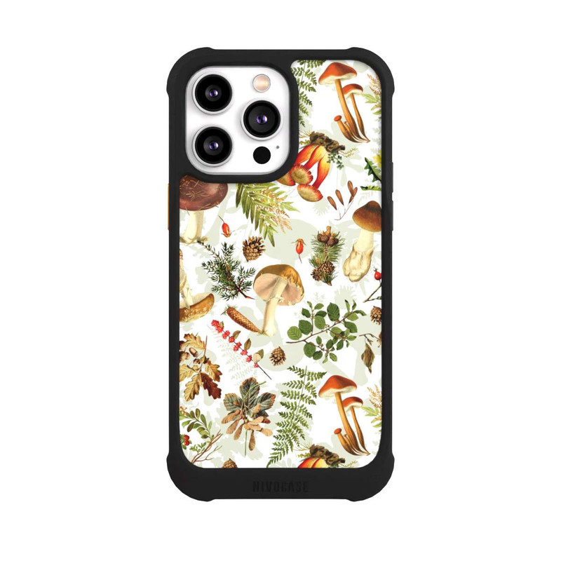 iPhone 14 Pro Max NIVOmax Motif champignon blanc