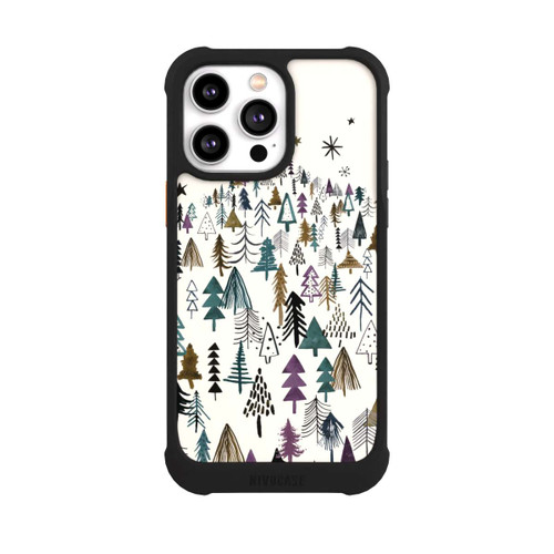 Apple iPhone 14 Pro Max NIVOmax Bergbäume Wald Lila
