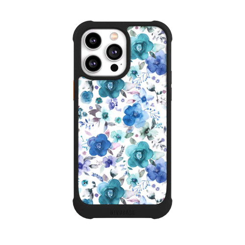 Apple iPhone 14 Pro Max NIVOmax Winterblumensträuße Blau