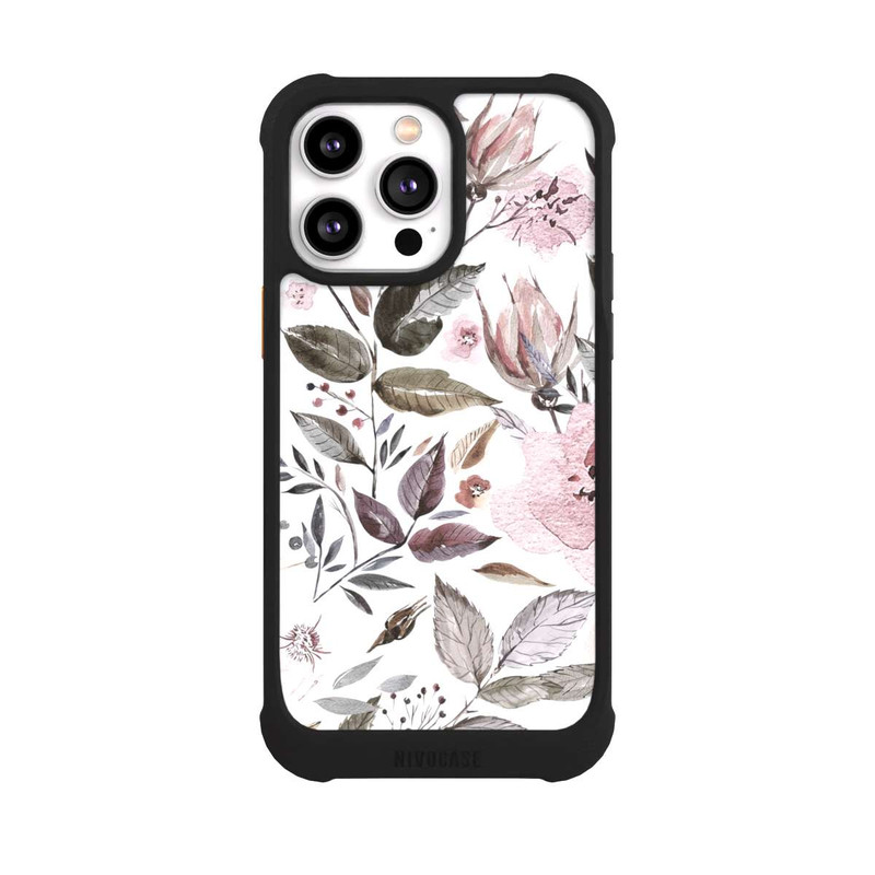 iPhone 14 Pro Max NIVOmax Aquarell braune Rosenblüten