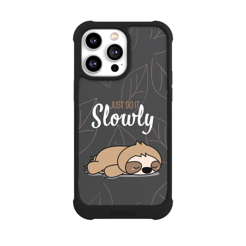 iPhone 14 Pro Max NIVOmax Just Do It Slowly Sloth Grey
