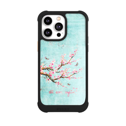 Apple iPhone 14 Pro Max NIVOmax Kirschblütenbaummuster Blau